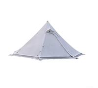 Yourte d'extérieur pour tente de camping ignifuge et ventilée pour une cuisine sûre, idéale pour les aventures dans la nature (blanc grisâtre)