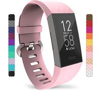 Yousave Accessoires Bracelet Compatible pour FitBit Charge 3 / Fitbit Charge 4, Bracelet De Rechange FitBit Charge 3 / Fitbit Charge 4, Sangle De Sport Remplacement - Petit - Blush Rose
