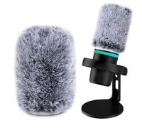 YOUSHARES Bonnette Micro Anti-Pop Adapté à HyperX Duocast Micro, Mousse Micro en Fourrure Anti Bruit Professionel Filtre Anti-Pop en Fourrure Compatible avec HyperX Duocast