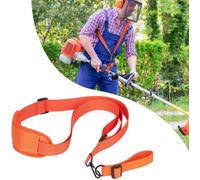 YOUSHARES Harnais Débroussailleuse - Harnais à Tondeuse, Sangle Réglables d'épaule pour Débroussailleuses Stihl FS KM (Orange)
