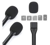 YOUSHARES Lot de 2 adaptateurs portables Interview GO pour DJI Mic 1/2, Rode Wireless GO I/II, Rode Wireless Me/Pro - Support adaptateur manuel avec protection contre le vent - Compatible avec la