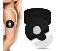 YOUSHARES Patchs Dexcom G7, Lot de 20 Pansements Libre Patchs Autocollant pour Dexcom G7, Capteur Protect Étanche Doux pour la Peau Noir