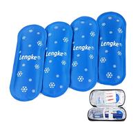 YOUSHARES Poches de Gel pour Insuline Trousse - Poche de Glace en Gel Réfrigérés Réutilisables en Nylon pour Pochette Isotherme Insuline (4 Paquets)