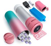 YOUSHARES Pochette Isotherme Insuline, Mini Réfrigérateur Insuline Bouteille Réfrigérée Stylo d'Insuline Voyage 2-8℃ Affichage la Température, Boîte Glacière Électrique USB Transport Médicament, Rose