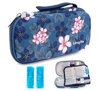 YOUSHARES Pochette Isotherme Insuline, Trousse Isotherme Insuline pour Diabetique avec Poche de Glace, Sac Isotherme Insuline Medicament pour Seringues, Stylo Insuline Voyage, Magnolia