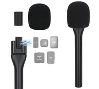 YOUSHARES Poignée Micro DJI Mic Mini - Interview Adaptateur Micro Main Magnétique sans Fil, Support Micro Cravate pour DJI Mic 2, Hollyland Lark M2, Rode Wireless Micro/GO II/ME, Handle Interview