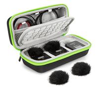 YOUSHARES Rode Wireless Go 2 Étui de protection rigide avec 2 microphones, protection contre le vent, pour système de microphone Rode Wireless GO II/RØDE Wireless GO Compact (noir)