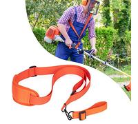 YOUSHARES Tondeuse à Bandoulière - Tondeuse à Harnais Une Epaule avec Ceinture de Nylon Durable Adjuestable pour Débroussailleuse ou Jardinage (pour STIHL FS,Taille-Bordures série km) Orange