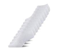 YouShow 10 Paires Chaussettes Basses Homme Femme Socquette Respirant avec Maille Coton Sport Blanc 43-46