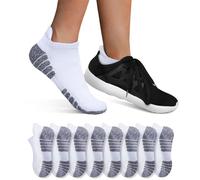 YouShow 8 Paires Chaussettes Homme Femme de Sport en Coton Socquettes Courtes Respirantes(8x Blanc,43-46)