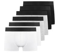 YouShow Boxer Homme Coton 6/12 Pièces Caleçon Homme Stretch | 95% Coton, doux et agréable pour la peau, coupe confortable, sans remontée des jambes, design sans étiquette