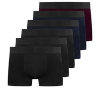 YouShow Boxer Homme Coton 6/12 Pièces Caleçon Homme Stretch | 95% Coton, doux et agréable pour la peau, coupe confortable, sans remontée des jambes, design sans étiquette