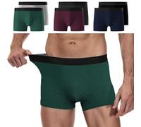 YouShow Lot de 6 Boxers Homme Coton, Caleçon pour Homme, Confortable et Doux, Ceinture Élastique, Stretch Ajustés sans Étiquette, XXL Multicolore