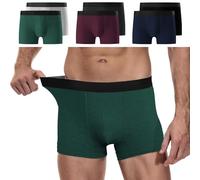 YouShow Lot de 6 Boxers Homme Coton, Caleçon pour Homme, Confortable et Doux, Ceinture Élastique, Stretch Ajustés sans Étiquette, M Multicolore