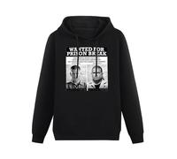 YOUSICHUANG Fashion Hoodies Shirt Fitness Wanted for Prison Break Mens Couple Design A Hoody Cotton Long Sleeve Men Hooded with Pocket Hoodies Pullover Sweatshirts XL