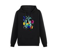 YOUSICHUANG Joan Miro The Singing Fish Abstract Surrealism Hoody Unisex Long Sleeve Hooded with Pocket Black XXXL