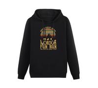 YOUSICHUANG Middle Earths Annual,Mordor Fun Run,One Does Not Simply Walk Hoody Unisex Long Sleeve Hooded with Pocket Black L