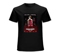 YOUSICHUANG Special Present Mylène Farmer Stade De France Gifts Movie Fans Blouse for a Boy Summer Top Men's Short Sleeve T-Shirt Black L