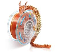 YOUSU filament pla 1.75, soie pla silk tricolore, filament imprimante 3d, silk pla multicolore, bobine pla 1kg(2,2 lbs),silk pla orange or argent