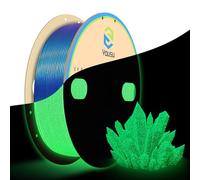 YOUSU PLA Galaxie Filament 1.75mm, PLA 3D Printer Filament, Lumineuses Galaxie scintillante Sequins Colour Series 1kg, Phosphorescents Blue filament Star Flash