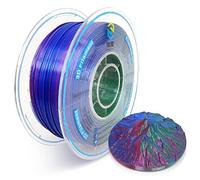 YOUSU Tricolor Silk PLA Filament 1,75 mm, pour imprimante 3D, 1 kg/bobine, Soie Rose Bleu Vert