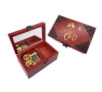 Youtang Boîte à Musique à Bijoux Pinocchio avec Miroir Boîte à Musique en Bois sculpté Boîte-Cadeau à Liquidation Jouez Lorsque Vous Souhaitez Une étoile, Mouvement en Or