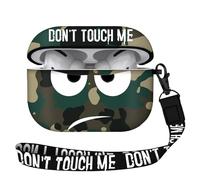 Youtec Coque pour AirPods Pro 2ème génération 2022, Don't Touch Me pour Airpods Pro 2 avec porte-clés/dragonne, douce et mignonne - Compatible avec Apple AirPod Pro 2 - Vert