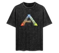 Youth Ark Logo Ark Survival Evolved Washed Round Neck Men Women Tee Shirt Size XL