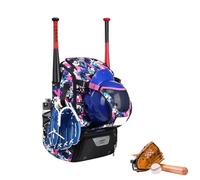Youth Baseball Bag - Softball Bat Backpack | Large Capacity Gear Organizer | 54x36x23cm Oxford Cloth Baseball Backpack, 800g Lightweight Design with Bat Hooks, Shoe Compartment and Large Main Pocket for