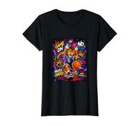 Youth Basketball Mania Space Galaxy Graffiti Art T-Shirt Graphique avec Valeur