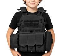 Youth Fishing Vest, Adjustable Utility Vest with Multiple Pockets