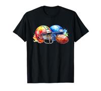 Youth Football Apparel Center Player Coach Boys Helmet T-Shirt