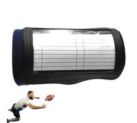 Youth Football Wristbands for Plays, Playbook Wristband for Football, Flag Football Wristband, 4.13 * 6.30in/6.30 * 4.33 * 0.39inchesFor Tackle, Touch, and Flag Football