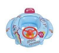 Youth Swim Ring with Steering Wheel | Inflatable PVC Pool Float for Youngsters | Beach/Pool Water Toy | Food - Grade Secure Material, 72x66.5cm