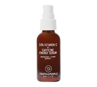 Youth To The People Sérum éclaircissant pour le visage à 15 % de vitamine C + caféine pour un teint inégal - Réduit les poches, améliore la texture, traite les taches sombres et ternes, sérum de jour