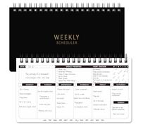 Youthamazing Agenda hebdomadaire non daté 2021 28,4 x 16 cm | Carnet de notes non daté pour productivité quotidienne avec suivi des habitudes et sections de priorité hebdomadaires pour le