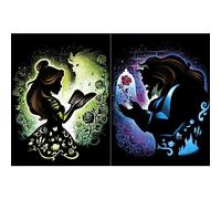 Youtheart Diamond Painting Belle et Bête Diamond Art Belle 5D Kit de broderie au point de croix (2 paquets) Taille Unique