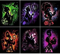 Youtheart Diamond Painting Villains Diamond Art Kit de broderie au point de croix 5D (6 paquets)