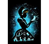 Youtheart Peinture diamant Cendrillon Diamond Art, 5D Full Drill Kit de broderie au point de croix, décoration murale à faire soi-même Taille Unique