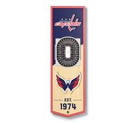 YouTheFan Bannière NHL Washington Capitals 3D Stadium 15,2 x 48,3 cm - Capital One Arena