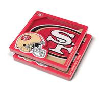 YouTheFan Dessous de Verre 3D de la série San Francisco 49ers - Couleur de l'équipe - Taille Unique