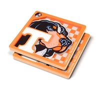 YouTheFan Dessous de Verre Unisexe NCAA Tennessee Volunteers Logo Series Team Colors, x 10,2 cm