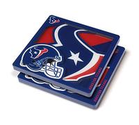 YouTheFan Dessous de Verre Unisexe NFL Houston Texans Logo Series, Couleurs de l'équipe, x 10,2 cm