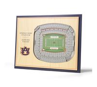 YouthEfan NCAA Auburn Tigers 5 couches Stadiumview 3d Wall Art - Jordan-Hare Stadium