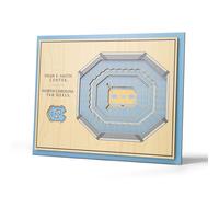 YouthEfan NCAA Caroline du Nord Tar Heels 5 coureurs Stadiumview 3d Wall Art - Dean E. Smith Center