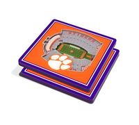 YouTheFan NCAA Clemson Tigers 3D StadiumView Dessous de Verre - Memorial Stadium