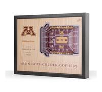 YouTheFan NCAA Minnesota Golden Gophers Table d'appoint Lumineuse 25 Couches StadiumViews - Stade Huntington Bank