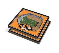 YouTheFan NCAA Missouri Tigers 3D StadiumView Dessous de Verre - Champ Faurot au Memorial Stadium
