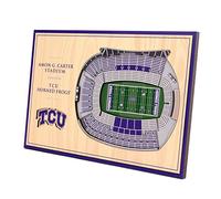 YouTheFan NCAA Team StadiumViews, 30,5 x 20,3 cm, Buckeyes de l'État de l'Ohio, Grain de Bois