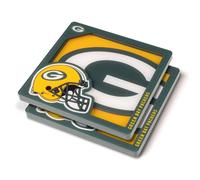 YouTheFan NFL Green Bay Packers Srie Logo 3D Dessous de Verre 4"""" x 4""""